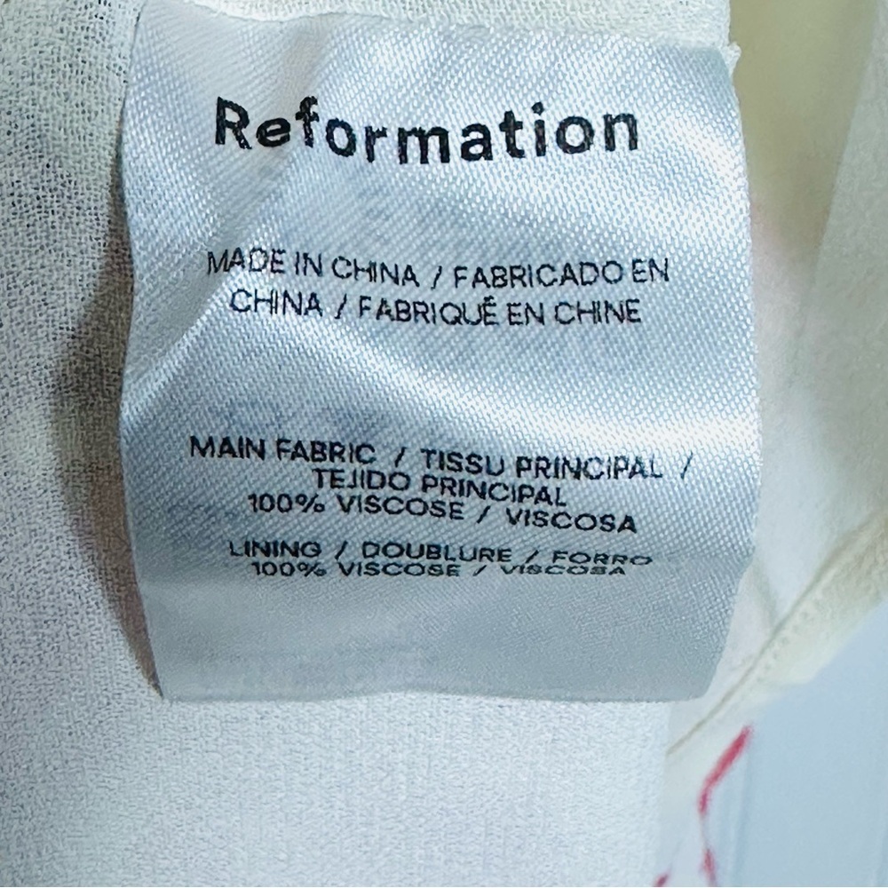 NWT Reformation Besse Midi Floral Dress Sz 8 Paris Pink Floral Wedding Feminine - Picture 10 of 16